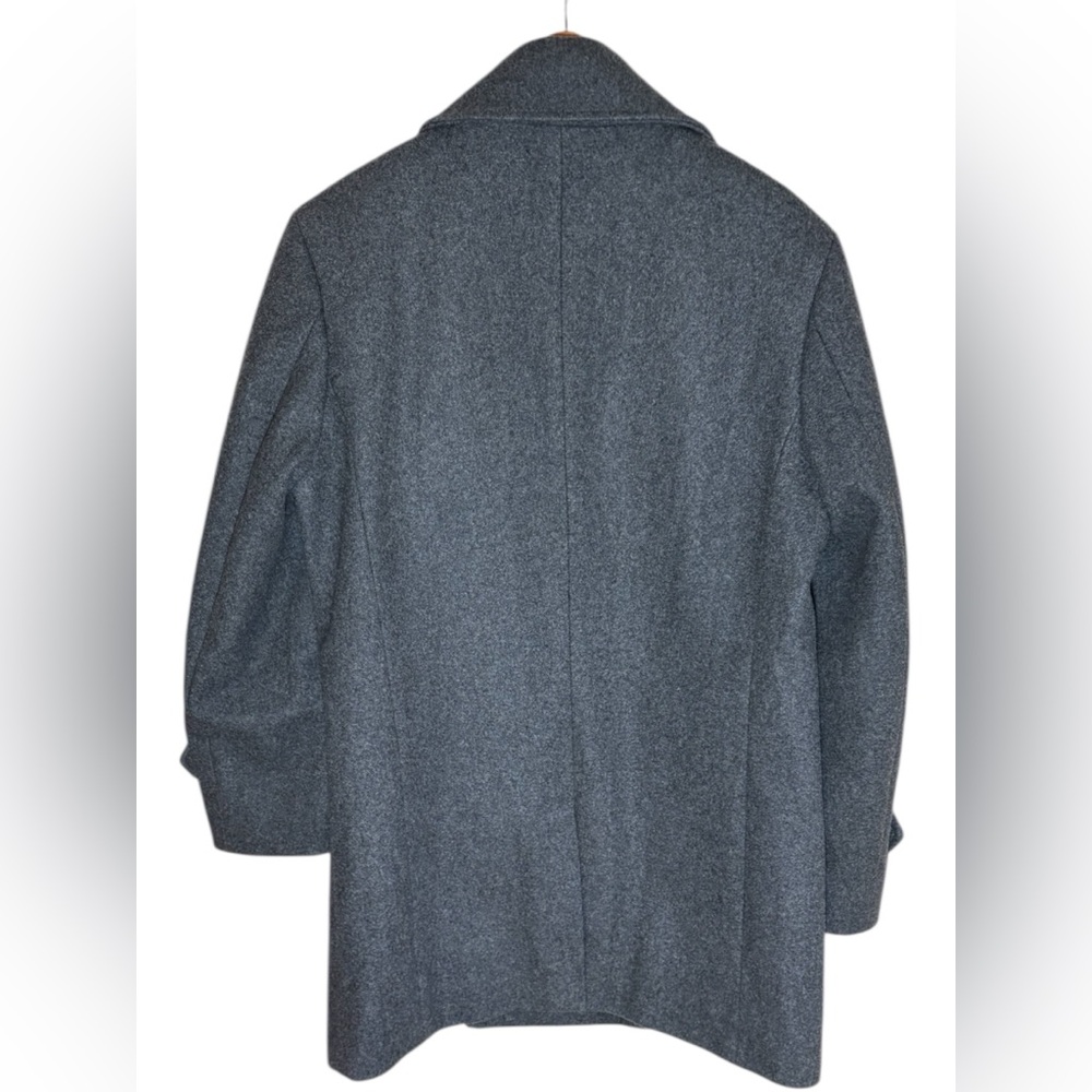 Jos. A. Bank Wool Pea Coat men’s medium regular. Charcoal gray. Like new! Sharp! - Picture 10 of 13